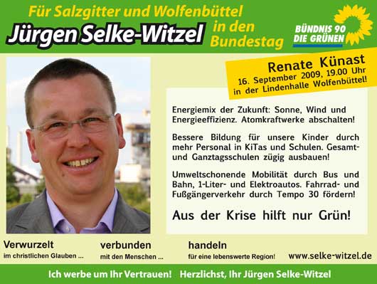 Anzeige: Aus der Krise hilft nur Grün!