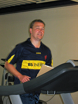 Jürgen Selke-Witzel beim Spendenmarathon für den Förderkreis
